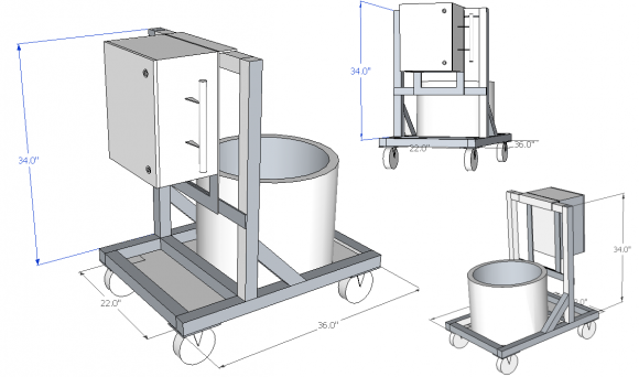 Gas Analyzer Cart